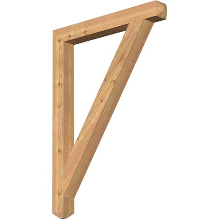 Ekena Millwork Traditional Craftsman Smooth Bracket, Western Red Cedar, 3 1/2"W x 32"D x 44"H BKT04X32X44TRA04SWR